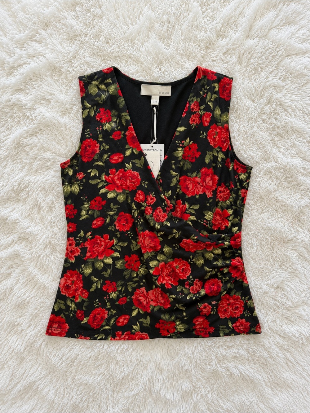 Love by design wrap rose top